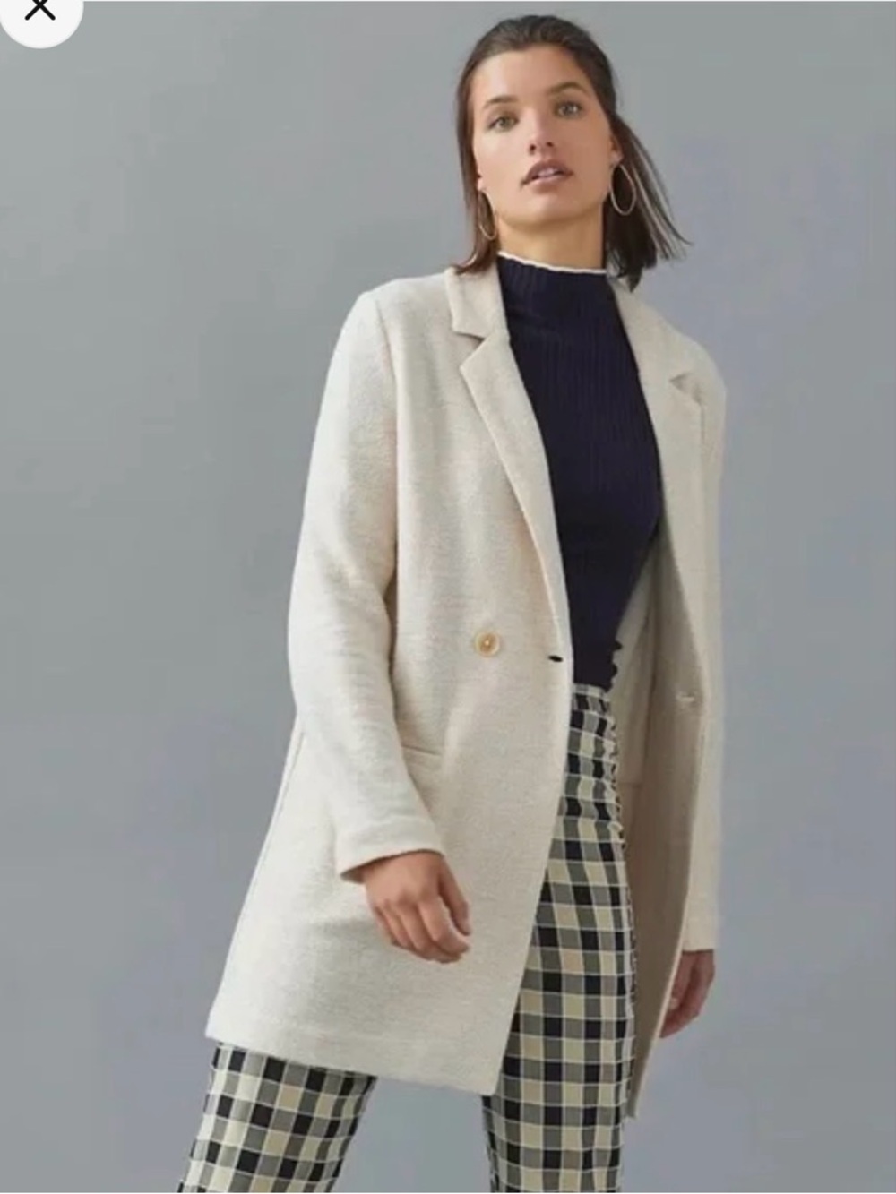 Sanctuary double breasted  Textured Long Blazer Coat